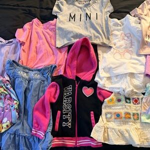Girls Toddler Clothing Bundle of 13 Pieces Size 2T Various Brands